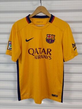 FC Barcelona 2015-2016 Away Football Soccer Jersey S